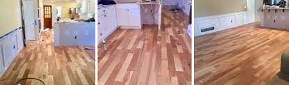 Some people put plywood in the place of the flooring to give an estimate of how much extra space will be needed between the top of the cabinets and the appliance. Kitchen Renovation Installing Engineered Wood Floors The Emerging Home