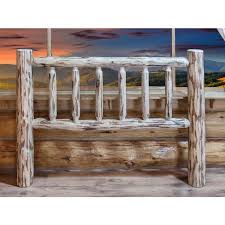 This simple and easy diy plywood headboard is made with one sheet of plywood and a few 2x4s. Rustic Pine Log Spindle Headboard