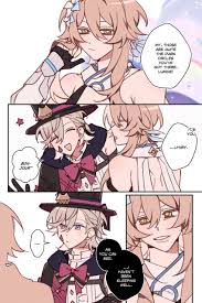 majunjuu, genshin impact, lumine (genshin impact), lyney (genshin impact),  ... - Anime R34