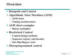 Overview Datapath And Control Algorithmic State Machines