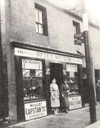 Historical Image From Erc Archives Peter Watson S Shop Barrhead 1920s Paisley Scotland Barrhead Neilston