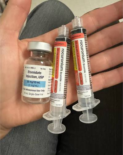 Alright it's time for YOU to educate others and maybe learn a little  something from each other too. Etomidate and rocuronium are two very common  meds in the ER. Now tell me