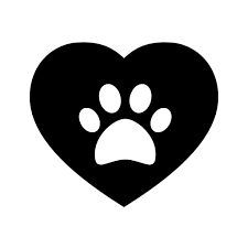 Dog Pawprint On A Heart Free Vector Icons Designed By Freepik Animal Line Drawings Paw Print Animal Icon