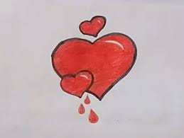 how to draw red love anime expressions drawings art