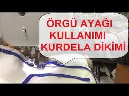 Orgu Ayagi Kullanimi Braiding Foot Youtube Dikis Makineleri Dikis Teknikleri Dikis