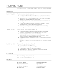 How to write a cv. President Resume Examples And Tips Zippia