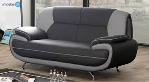 Maximaler komfort dank hochwertiger polsterung. 00024 Onyx 2 Sitzer Sofa Couch Pu Industrieleder Kunstleder Emoebel24
