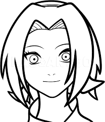 How To Draw Sakura Easy, Step By Step, Drawing Guide, By Dawn - Dragoart