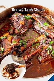 Combine wine lemon juice parsley garlic honey salt and mint. Braised Lamb Shanks How To Cook Lamb Shanks Veena Azmanov