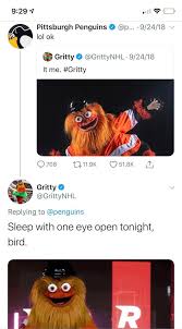 Last time the flyers won the cup brodeur was 3 years old. Penguins V Flyers Gritty Know Your Meme