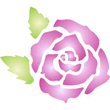 Stencils For Walls Rose Stencil Is Great To Create A Feature Wall With A Wallpaper Look Or Create A Rose Bor Rose Stencil Pattern Rose Stencil Flower Stencil