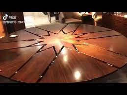 Designs of distinction shoin round table pedestal kit image . Expanding Table Hardware Youtube