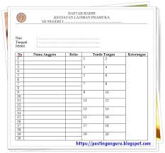 A short summary of this paper. Daftar Hadir Kegiatan Latihan Pramuka Postingan Guru