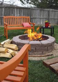 What is the best adhesive for concrete blocks being used for a fire pit? Using Fire Pits In Gardens Tips On Building A Backyard Fire Pit