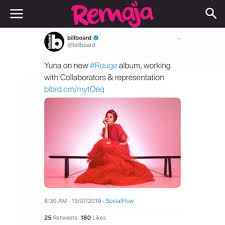Dirilis verve forecast dan diproduseri robin hannibal, ada 11 track yang berada dalam album, termasuk tentu saja tiga single yang sudah dirilis yuna sebelumnya. Album Yuna Rouge Dapat Perhatian Forbes Billboard Media Barat Selepas Sehari Dilancar Remaja
