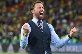 And that look, is a £65 marks and spencer waistcoat paired with a pale blue shirt and stripy tie. Waistcoat Wednesday Is Here Get Gareth Southgate S Look With 15 Off Plymouth Live