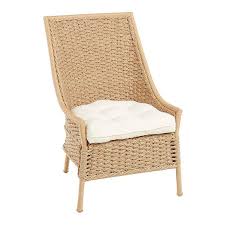 Seaside Sand Wicker Accent Chair