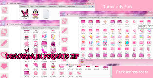 Pack De Iconos Rosa Zip By Tutosladypink On Deviantart Y él día de hoy les daré un pequeño tutorial de cambiar los iconos de tu celular de manera súper kawaii (°∀°)b. pack de iconos rosa zip by