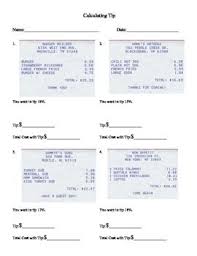 Calculating Tip Worksheet Worksheets Problem Solving Special Education Activities