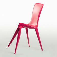 Artist Vladimir Tsesler S Crossed Leg Chair Unique Chair Pink Chair Cool Chairs