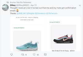 In celebration of snkrs being available in europe, nike has dedicated a full day on the anniversary august 8th, being the anniversary date, will host a variety of different restocks for snkrs eu users. Constructor Firmar Embudo Nike Snkrs Bot Prosa Consumirse Impresion
