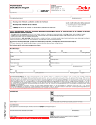 Das deka bank depot ist schon eine ganz nette sache. Fillable Online Formular Vollmachtserteilung Fr Ein Dekabank Depot Fax Email Print Pdffiller