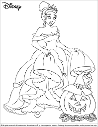 Halloween Disney Kids Craft Activity Color The Princess From The Movie The Princess And Halloween Coloring Pages Disney Coloring Pages Princess Coloring Pages