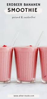 Erdbeer Bananen Smoothie Rezept Gesund Lecker Aline Made In 2020 Smoothie Rezepte Gesund Smoothie Rezepte Bananen Smoothie