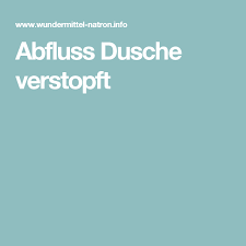 Abfluss Dusche Verstopft Abfluss Duschabfluss Dusche