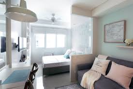 A 22sqm Studio Unit Reminiscent Of A Posh Hotel Room Condo Interior Condo Interior Design Studio Type Condo Ideas Small Spaces