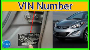 To use the vin to find your old car, perform a vehicle history check using an online vin decoder. Vin Number Locations Hyundai Elantra 2011 2016 Youtube