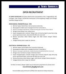 Bagian dari jawa tengah dan indonesia | twuko. Lkss Lowongan Kerja At Pt Semen Grobogan Posisi 1 Facebook