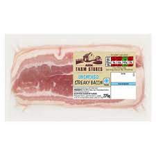 We have given you these cooking . Asda Farm Stores Unsmoked Streaky Bacon Rashers Asda Groceries