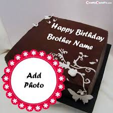 Birthday Cake For Brother With Name Editor Online Free Brother Happy Birthday Cake With Name And Photo Creating In 2020 Birthday Wishes With Name Birthday Wishes Cake Happy Birthday Cake Pictures