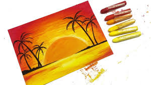 Gambar untuk mewarnai sketsa pemandangan pantai. Cara Menggambar Dan Mewarnai Gradasi Pemandangan Langit Sore Sunset Youtube
