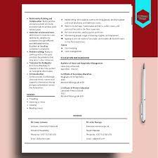 Hospitality general manager curriculum vitae cv template for. Hotel Management Sample Cv