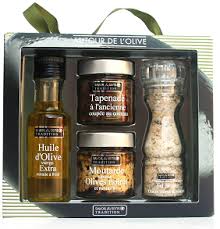Coffret Autour De L Olive Huile Sel Moutarde Et Tapenade 410g Pas Cher Achat En Ligne Zodio