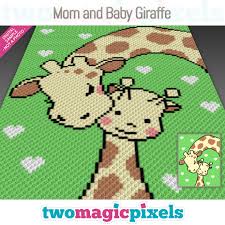 6 in 1 set cross stitch pattern with woodland animals cross stitch pattern funny. Baby Giraffe Cross Stitch
