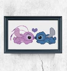 Lilo Stitch Disney Cross Stitch Stitch And Angel Lilo And Stitch 2 Point De Croix Anima Disney Cross Stitch Disney Cross Stitch Patterns Lilo And Stitch