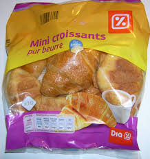 Mini Croissants Pur Beurre Dia 210 G E 10 X 21 G
