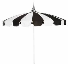 Black And White Umbrella Outdoor California Umbrella Pagoda Patio Umbrella Black White One Kings Lane In 2020 Pagoda Patio Patio Umbrella Pool Umbrellas
