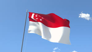 Red symbolizes brotherhood, white for pervading and everlasting purity and virtue. Singapore Flag