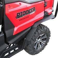 Jei offroad honda pioneer 1000 5 seater xl bed extender is a must have a with the rear seats up, there is no room to haul anything such as a cooler or camping supplies. Honda Pioneer 1000 5 Mud Buster Fenders Side By Side Stuff
