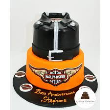 Gateau D Anniversaire Sur Le Theme De Harley Davidson Desserts Birthday Cake Food