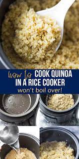 How To Cook Quinoa In A Rice Cooker Perfect Fluffy Sweetpeasandsaffron Com Recipe Cooking Recipes How To Cook Quinoa