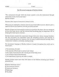 Martha Graham 1 Dance Instruction Dance Teacher Kids Dance Classes