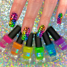 🌺Chelsea🌺 | Neon leopard print nails for the Lisa Frank collab hosted by  @nailsoflizmo!!🌈🐆 - •Products Used• @holotaco - Smoothing Base, Not  Milky... | Instagram