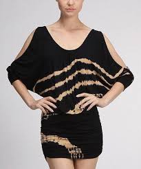 Black And Gold Tie Dye Dress Love This Black Gold Tie Dye Cutout Blouson Dress By Urban X On Zulily Zulilyfinds Blouson Dress Clothes Blouson