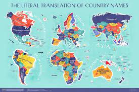 Printable classic alphabet banner pennants. This World Map Of Literally Translated Country Names Will Amaze You