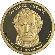 The second of nine children, he worked on his father's farm as a boy and became an indentured apprentice to a cloth maker as a teenager. Proof Cameo 2009 Zachary Taylor Twelfth President Presidential Dollar Coin Property Room